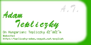 adam tepliczky business card